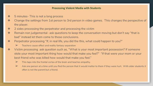 processing violent media platforms